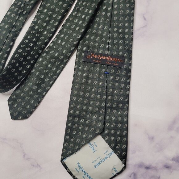 YSL Yves Saint Laurent Men's Neck Tie - Picture 2 of 2